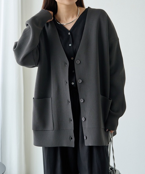 pual ce cin カーディガン 「WEB限定・Du noir」スポン