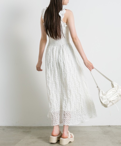 OLIVE des ワンピース 「S/Mサイズ展開」シャーリングワンピース