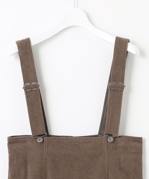 【今季・新品】23区　SLOW  ソフトコーデュロイサロペットスカート 44 23区 スカート 「SLOW/一部店舗限定」ソフトコーデュロイ