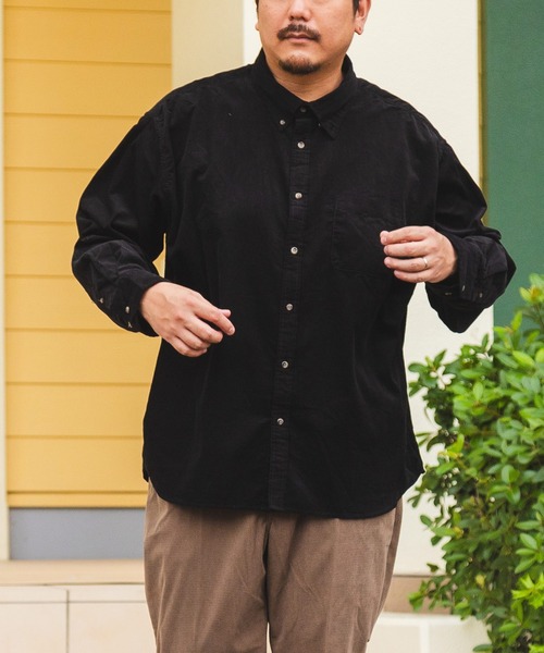 B＆T CLUB（ビーティークラブ） シャツ コーデュロイ ボタンダウン