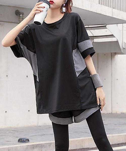 HYS SHOP レギンス スパッツ 「フィットネス4点セット」レディース