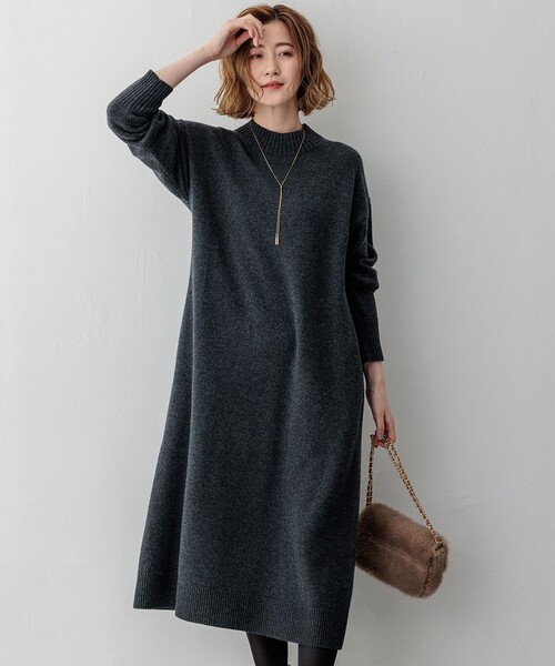 ワンピース 「洗える」カシミヤブレンド ニットワンピース : ZOZOTOWN