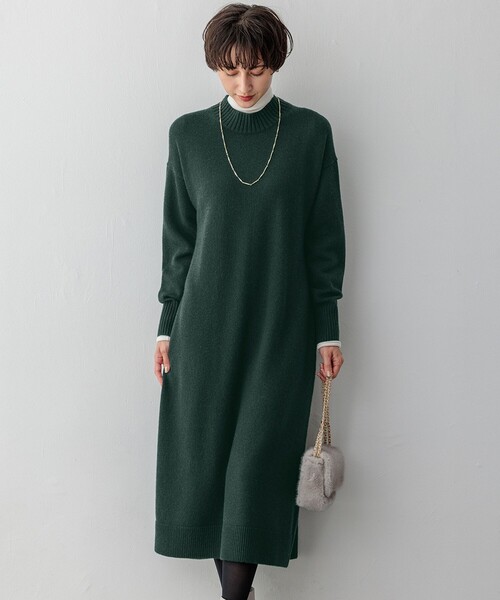 ワンピース 「洗える」カシミヤブレンド ニットワンピース : ZOZOTOWN