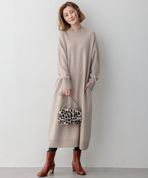 ゆみちゃん✨】❤️プラージュ✨サイズF✨リブニットワンピース✨ ゆみ