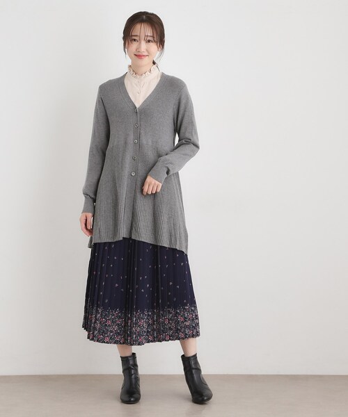LAURA ASHLEY（ローラアシュレイ） カーディガン 「ウール混」バック