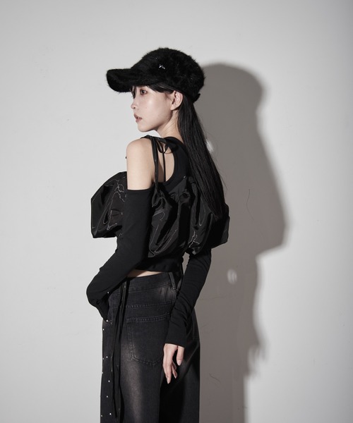 キャップ 帽子 タイニーピン付ファーキャップ レディース : ZOZOTOWN