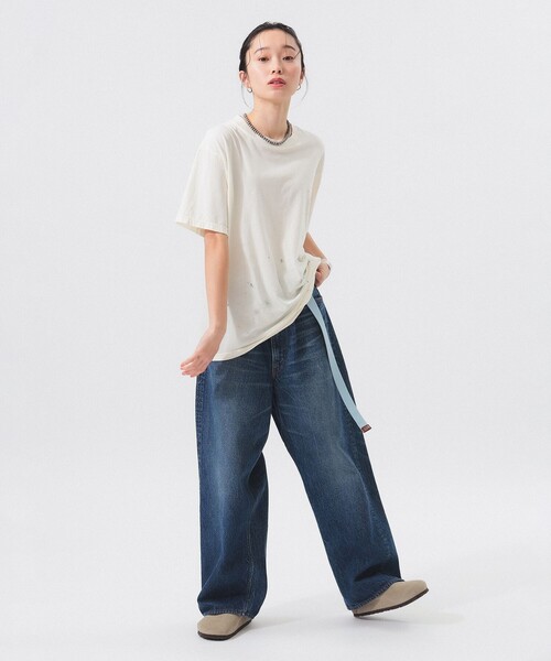 tシャツ 「別注」orSlow / ダーティー Tシャツ レディース orSlow tシャツ 「別注」orSlow / ダーティー Tシャツ