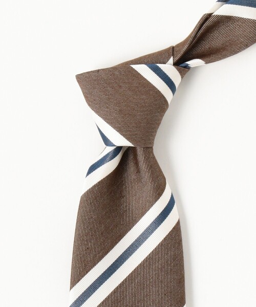 【近日削除】Holiday&Brownのシルク　ストライプネクタイ Holliday & Brown ネクタイ ＆ / シルク ストライプ : ZOZOTOWN