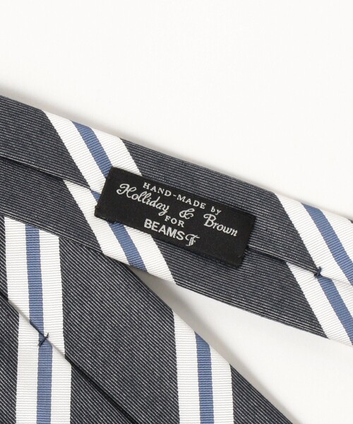 【近日削除】Holiday&Brownのシルク　ストライプネクタイ BEAMS F（ビームスF）Holliday & Brown / シルク ストライプ