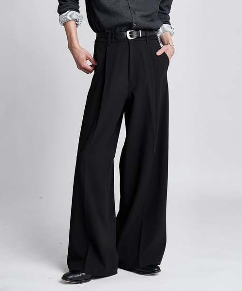 SINSS ワイドパンツ スラックス Wide straight slacks / ワイド