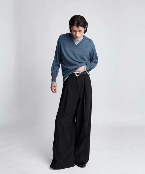 SINSS ワイドパンツ スラックス Wide straight slacks / ワイド