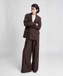 ワイドパンツ スラックス Wide strai...の詳細画像2