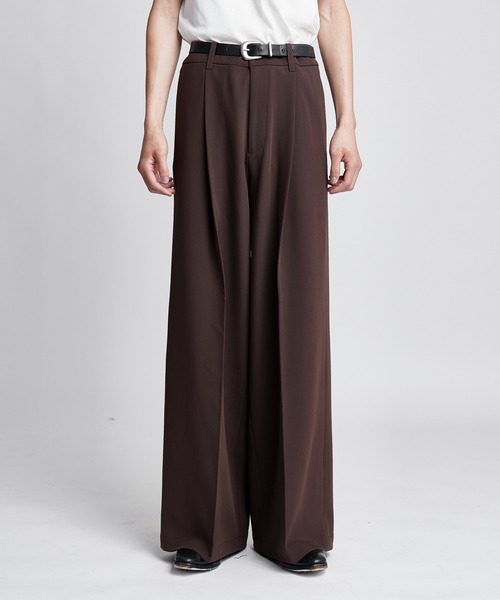 SINSS ワイドパンツ スラックス Wide straight slacks / ワイド
