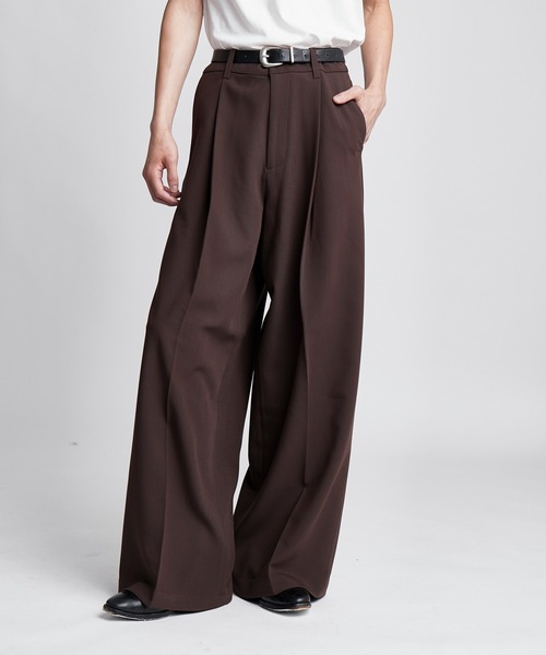 SINSS ワイドパンツ スラックス Wide straight slacks / ワイド