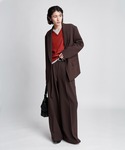 ワイドパンツ スラックス Wide strai...の詳細画像4