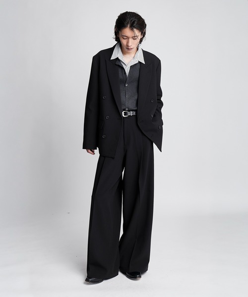 SINSS ワイドパンツ スラックス Wide straight slacks / ワイド