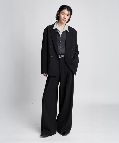 SINSS ワイドパンツ スラックス Wide straight slacks / ワイド
