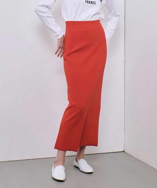 【allureville】新品 2025年 センタージップ2WAYニットスカート allureville（アルアバイル） スカート センタージップ2WAYニット