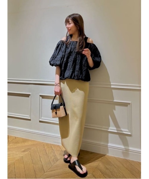 allureville（アルアバイル） スカート センタージップ2WAYニット