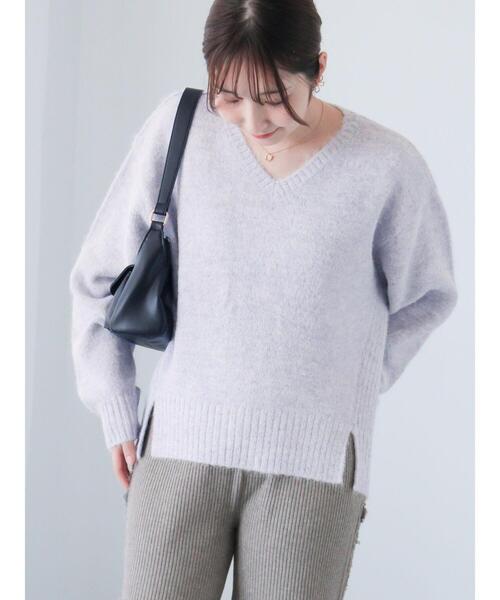 Te chichi TERRASSE ニット セーター 裾スリットVネックニット