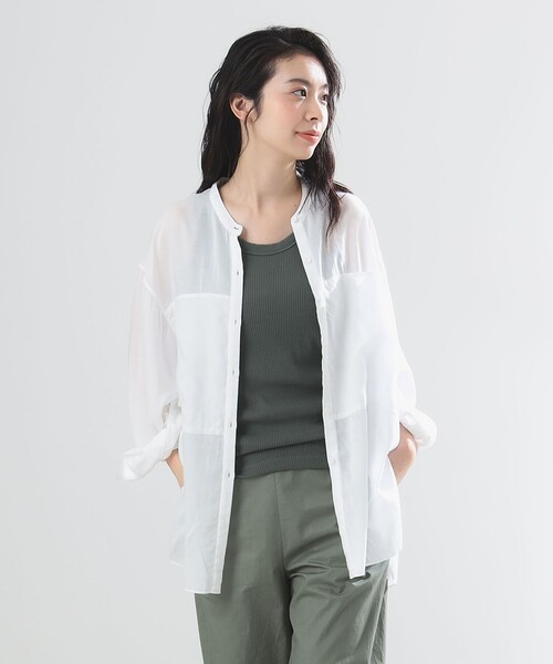 Demi-Luxe BEAMS ブラウス シャツ AK+1 / フロントポケット
