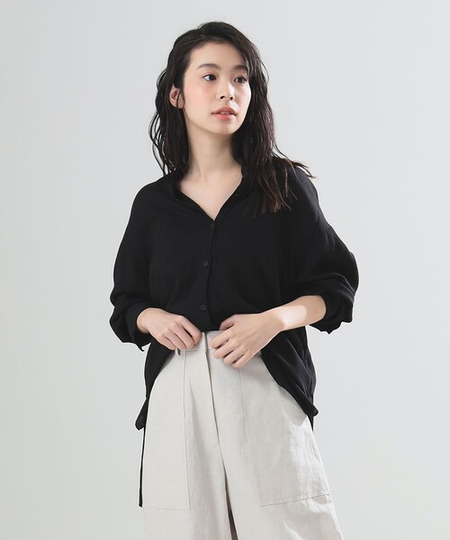 Demi-Luxe BEAMS ブラウス シャツ AK+1 / フロントポケット