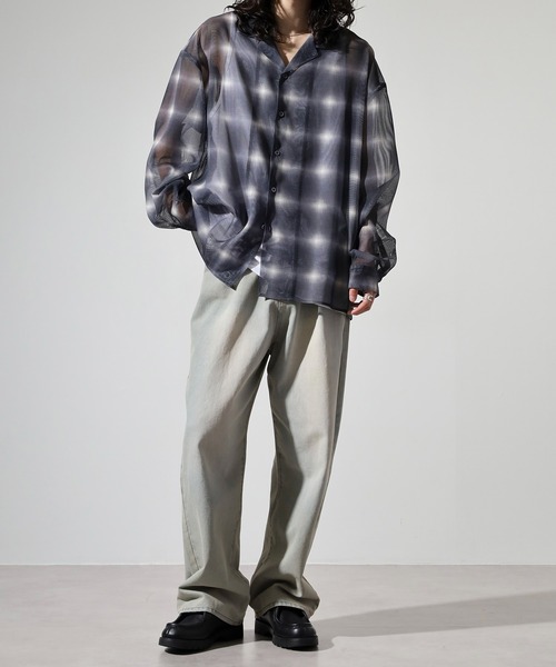 MUZE メッシュ シャツ MUZE TURQUOISE LABEL × FACCIES - REC MESH PW