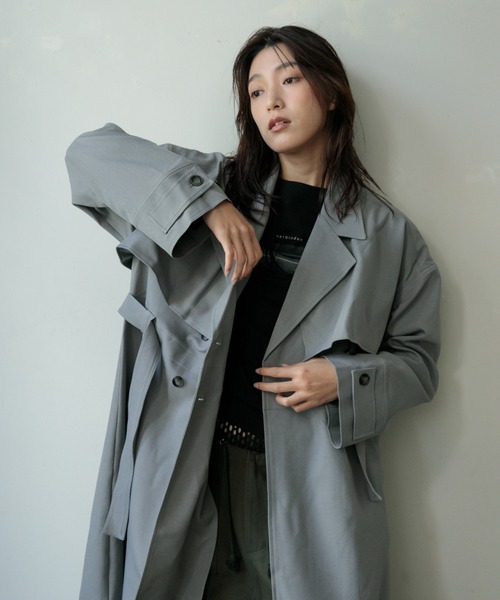 G.V.G.V. 2WAY トレンチコート G.V.G.V.（ジーヴィージーヴィー）の「CRINKLED GABARDINE 2WAY