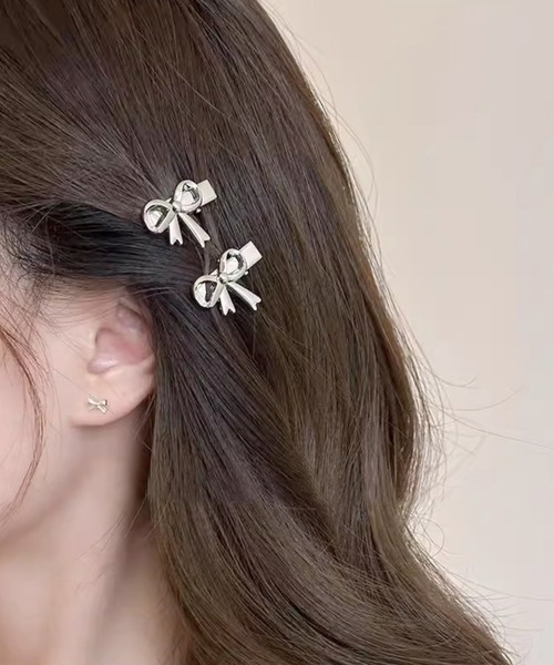ARCHIVER ヘアピン 「Bz」リボンヘアミニクリップピン2/ヘアピン