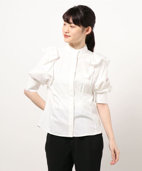 SNIDEL（スナイデル） 半袖ブラウス ONE SIZE ホワイト レディース