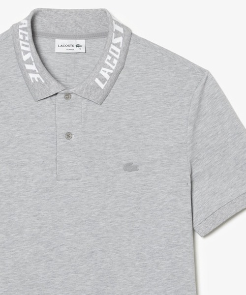 「LACOSTE」 半袖ポロシャツ 2 グレー メンズ