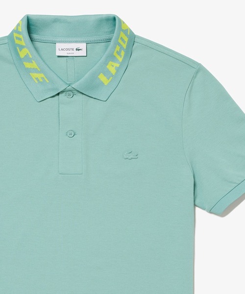 「LACOSTE」 半袖ポロシャツ 2 グレー メンズ