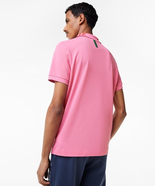 「LACOSTE」 半袖ポロシャツ 2 グレー メンズ