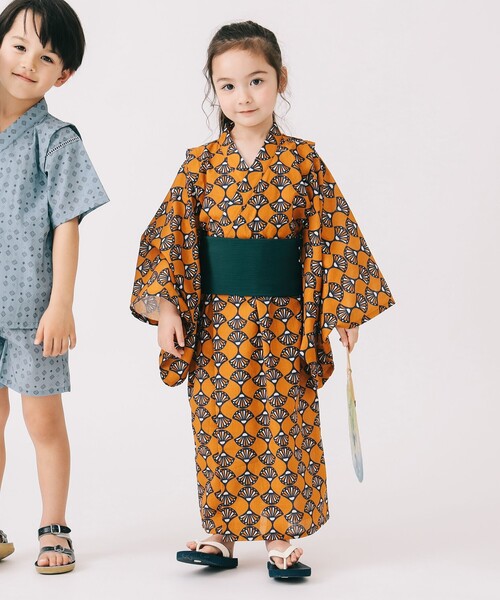 【新作】140cm kids浴衣　1713 楽天市場】ジュニア 子供 浴衣 単品 / 帯セット レディース 浴衣