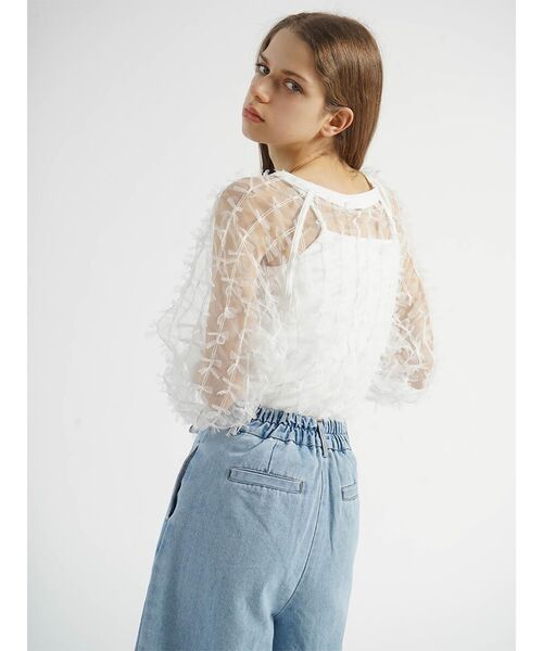 TULLE RIBBON SHEER TOPS レディース TULLE RIBBON SHEER TOPS レディース : ZOZOTOWN Yahoo!店