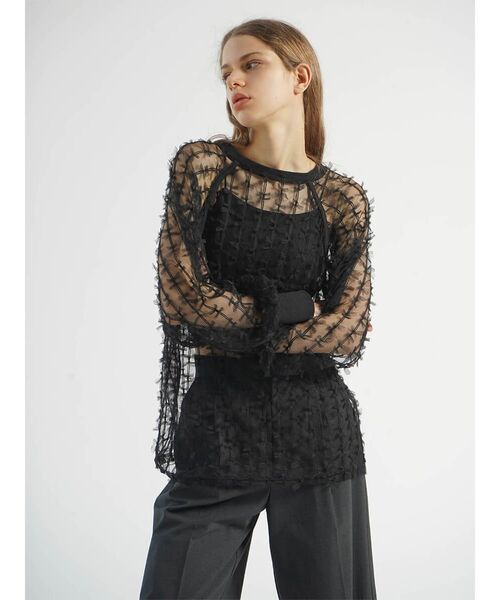 TULLE RIBBON SHEER TOPS レディース TULLE RIBBON SHEER TOPS レディース : ZOZOTOWN Yahoo!店