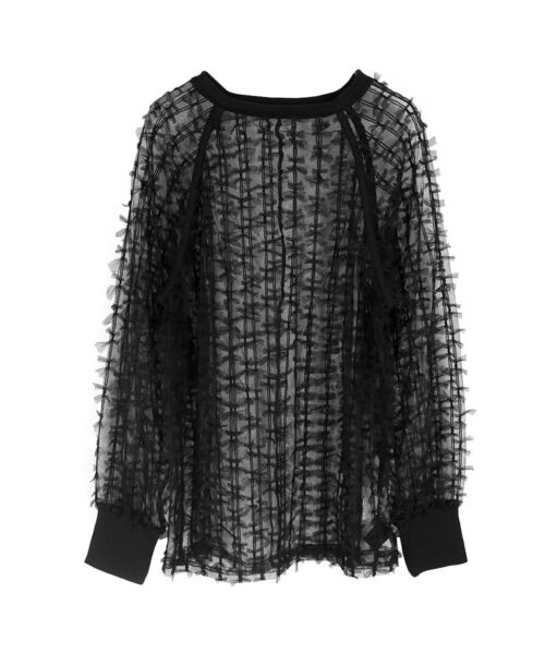 TULLE RIBBON SHEER TOPS レディース TULLE RIBBON SHEER TOPS レディース : ZOZOTOWN Yahoo!店