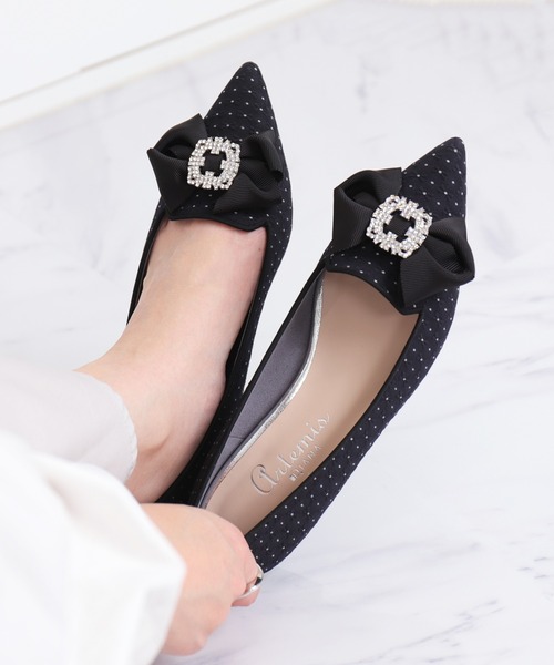 artemis by DIANA（アルテミス by ダイアナ） パンプス ビジューリボン