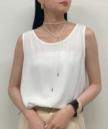【ラウンジドレス】サテンブラウス　白　長袖 カットソー インナー 美品 ラウンジドレス】サテンブラウス 白 長袖 カットソー インナー