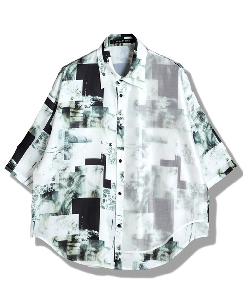 NO ID. シャツ ハーフスリーブレイヤードBIG-SH メンズ : ZOZOTOWN