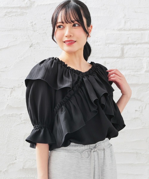 ブラウス シャツ 2wayオフショルシャツ レディース ブラウス シャツ 2WAYオフショルブラウス レディース : ZOZOTOWN