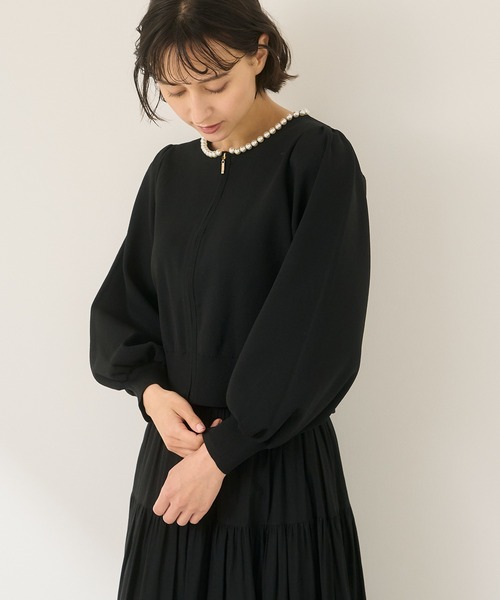 【極美品】ANAYI アナイ カーディガン　ブラック　38 ANAYI 「ANAYI」 ニットカーディガン 38 ブラック レディース