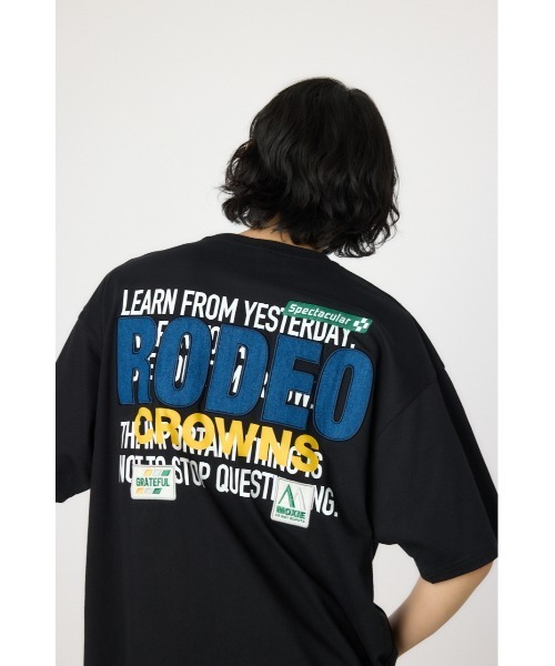 tシャツ 「フリーサイズ　/　UNISEX　」クラウンロゴTee　セットアップ可能 レディース メンズ RODEO CROWNS WIDE BOWL tシャツ メンズOverlap デニム