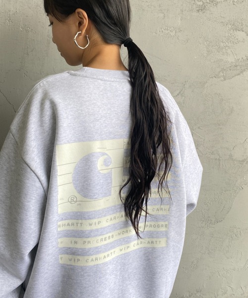 「Carhartt WIP」 スウェットカットソー L ライトグレー レディース