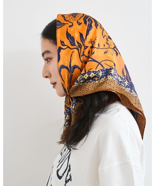 VIS（ビス） スカーフ バンダナ ポムグラネイト柄スカーフ70cm