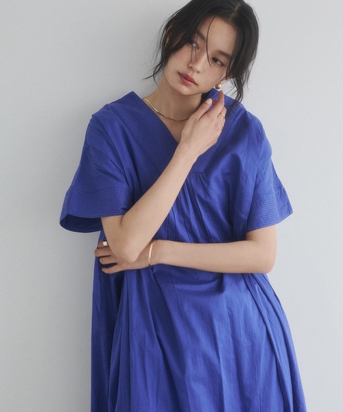 カフタンチュニックワンピース　ビジュー付き　シフォン　シースルー Noia ワンピース 夏 カフタン風 ワンピース : ZOZOTOWN Yahoo!店