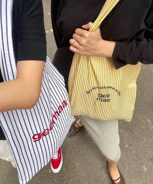 トートバッグ ストライプ＆ロゴ レディース : ZOZOTOWN Yahoo!店