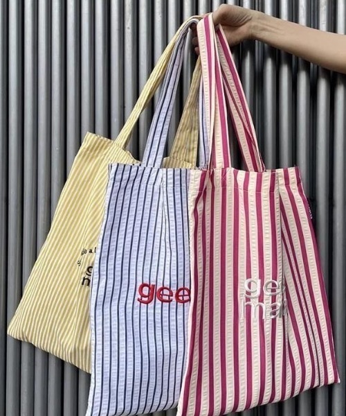 ロゴプリント ストライプ トートバッグ トートバッグ ストライプ＆ロゴ レディース : ZOZOTOWN Yahoo!店