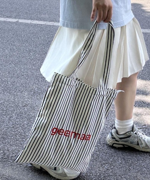 トートバッグ ストライプ＆ロゴ レディース : ZOZOTOWN Yahoo!店