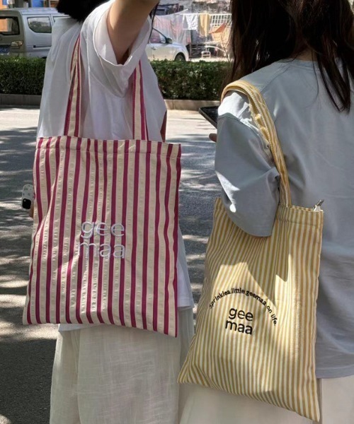 ロゴプリント ストライプ トートバッグ トートバッグ ストライプ&ロゴ レディース : ZOZOTOWN Yahoo!店